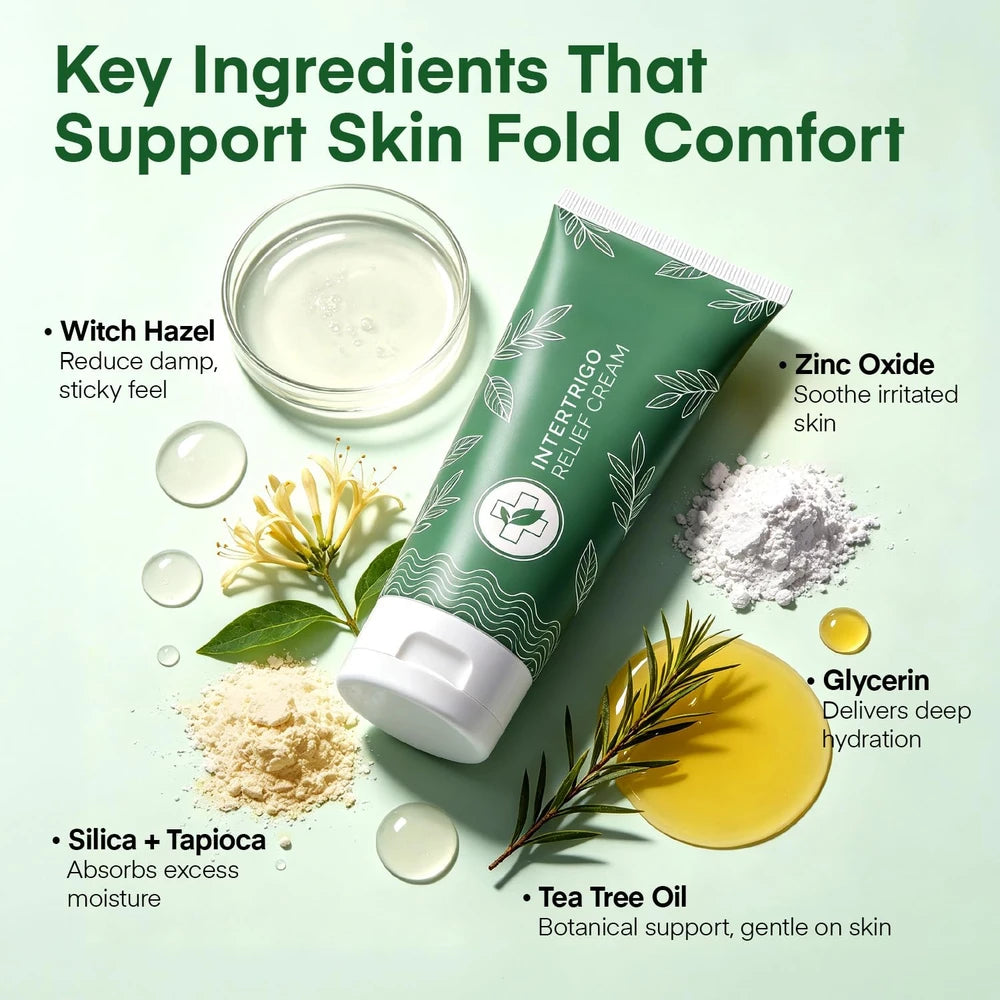 Stop Burning, Itching & Wetness of Skin Fold Rash In 60 Seconds